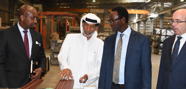 IRWANDAN DELEGATION VISITED THE EMIRATES  
EXTRUSION FACTORY