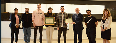 UOBD’s Enviromental Club students won the 2nd runner-up prize at the 21st Emirates Environmental Group Public Speaking Competition against 21 other universities.